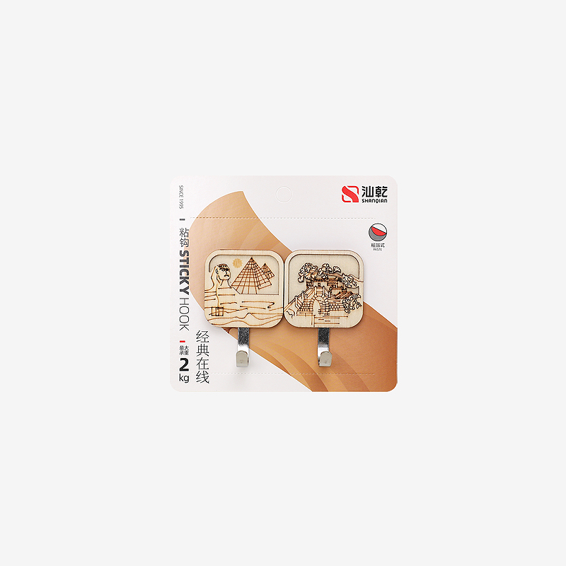 汕乾8583立體木粘鉤